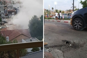 IMPACTANTE: Videos del momento en que cohetes caen en Sderot